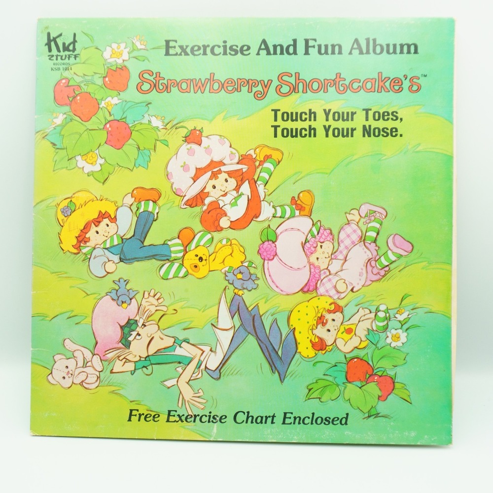 Strawberry Shortcake Vinyl Record Touch Your Toes Fun & Exercise Homeschool Gym